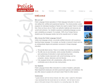 Tablet Screenshot of polishlanguageschool.com